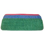 24" Green Microfiber Replacement Looped Wet Mop Pads